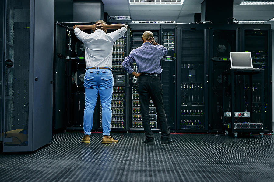 Meanwhile in the server room... Photograph by PeopleImages