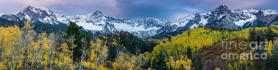 Mears Peak and Sneffels Range in Fall - Colorado Photograph by Gary Whitton