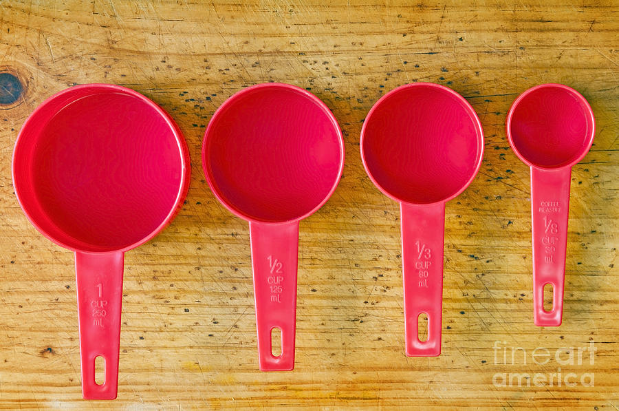 Cup Photograph - Measuring Cups by THP Creative