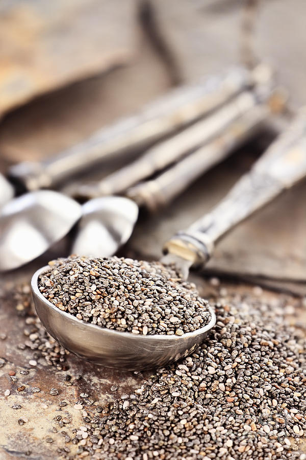 Measuring Spoon of Chia Seeds Photograph by Stephanie Frey