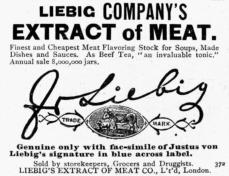 Meat Extract Ad, 1889 Painting by Granger