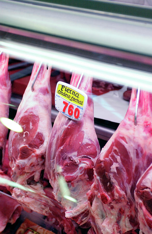 Meat In A Butcher Shop Photograph by Gustoimages/science Photo Library