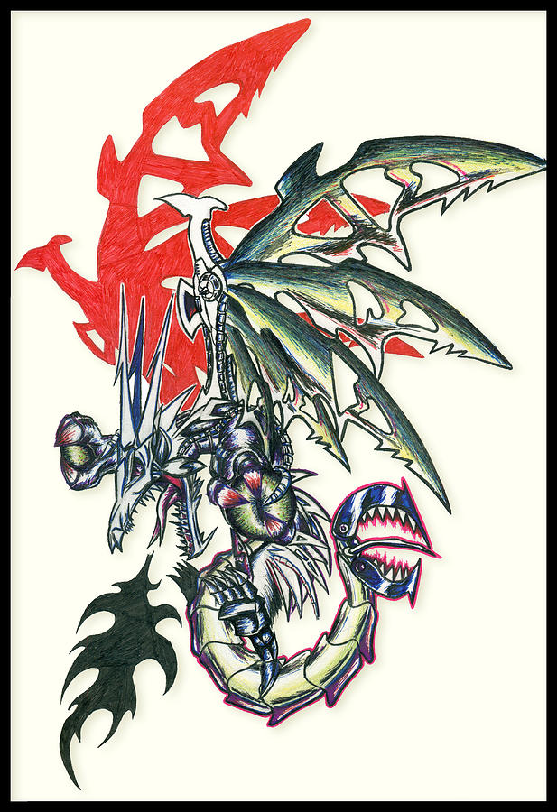 Mech Dragon Tattoo Painting by Shawn Dall