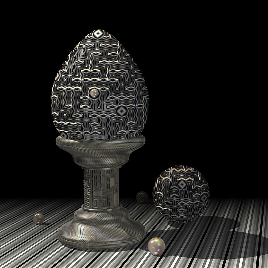 Mechanical Egg 2D Digital Art by Hakon Soreide