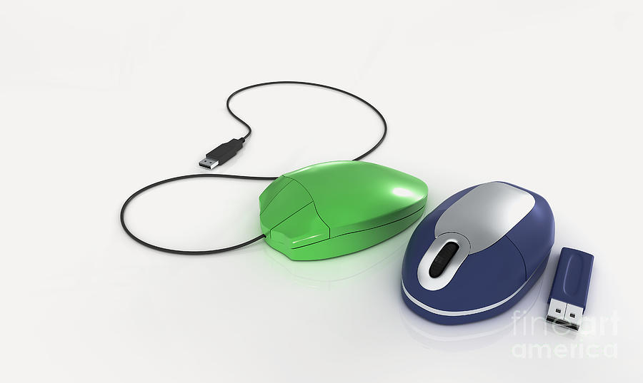 Mechanical Mouse, Optical Mouse & Usb Photograph by Nikid Design Ltd / Dorling Kindersley