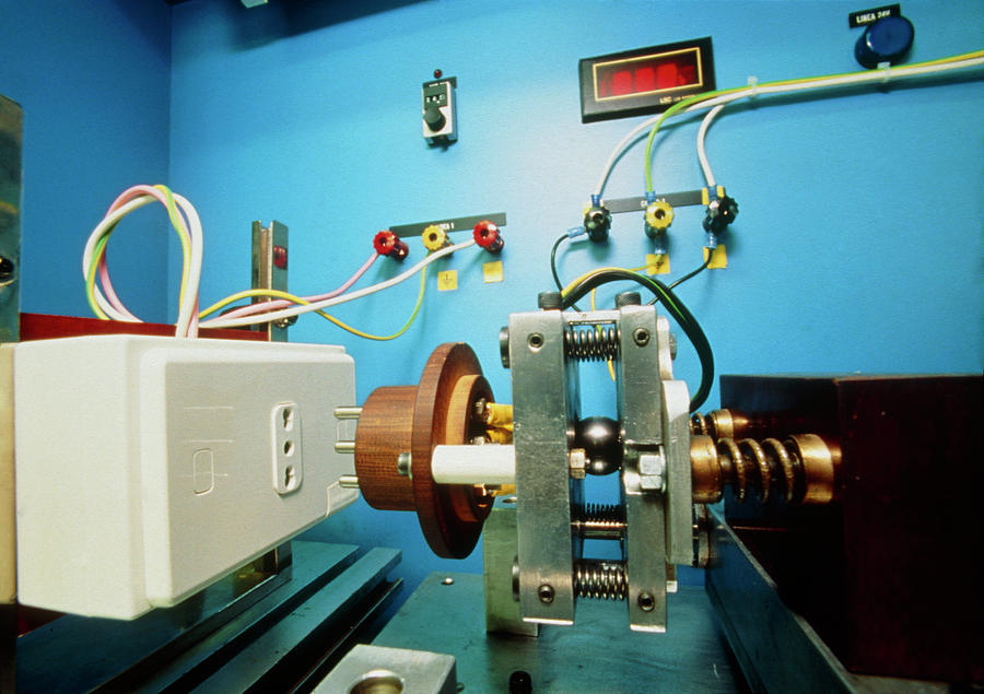 Mechanical Plug Testing An Electrical Socket Photograph by Klaus Guldbrandsen/science Photo Library