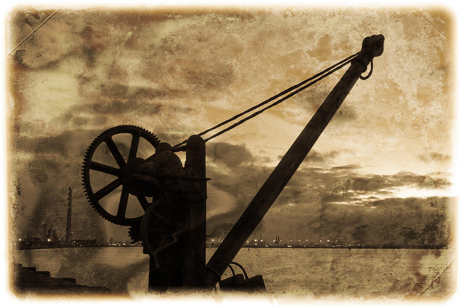 Sunset Photograph - Mechanics of the Old Days by Semmick Photo