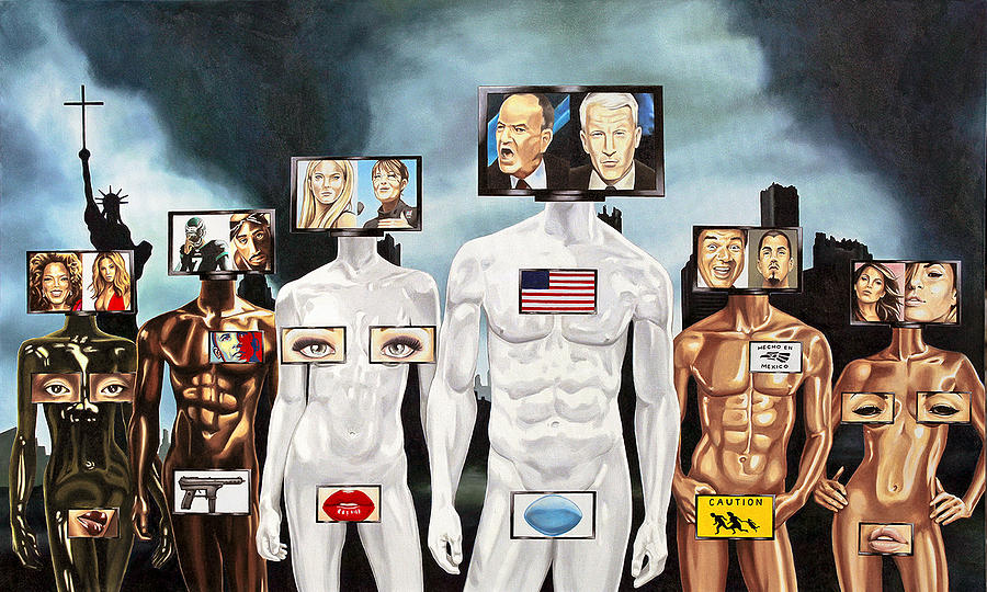 Surrealism Painting - Medianation by Charles Luna Surrealism Painting - Medianation by Charles Luna