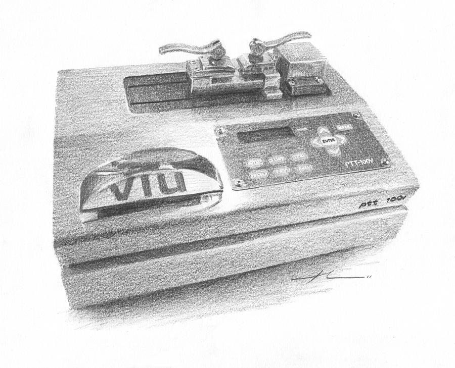 Medical Machine Pencil Portrait Drawing by Mike Theuer Medical Machine Pencil Portrait Drawing by Mike Theuer