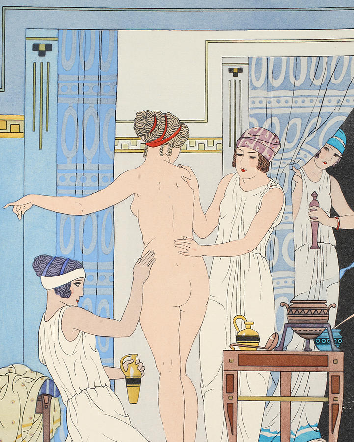 Greek Painting - Medical Massage by Joseph Kuhn-Regnier
