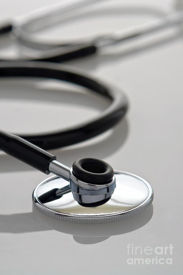 Device Photograph - Medical Stethoscope by Olivier Le Queinec