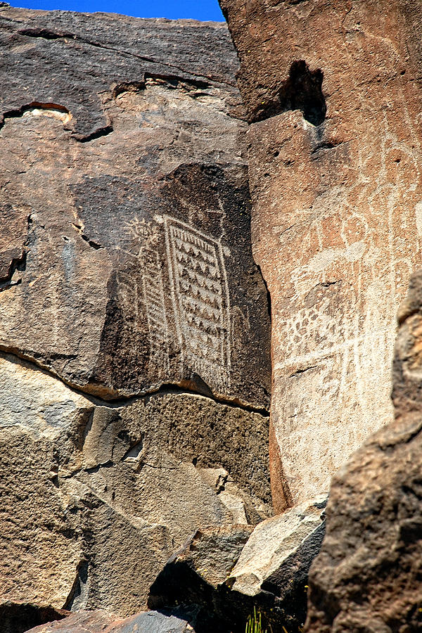 Medicine bag petroglyph 2 Photograph by John Bennett