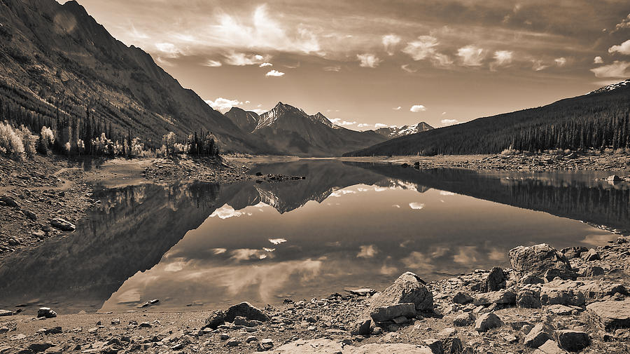 Medicine Lake - Black And White #2 Photograph by Stuart Litoff