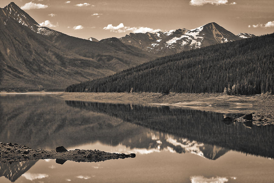 Medicine Lake - Black and White Photograph by Stuart Litoff