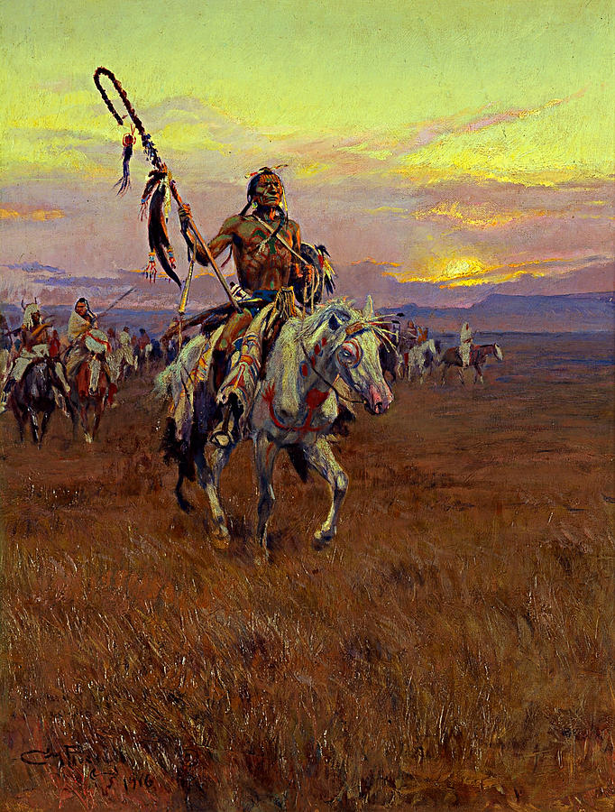 Charles Marion Russell Painting - Medicine Man by Charles Marion Russell
