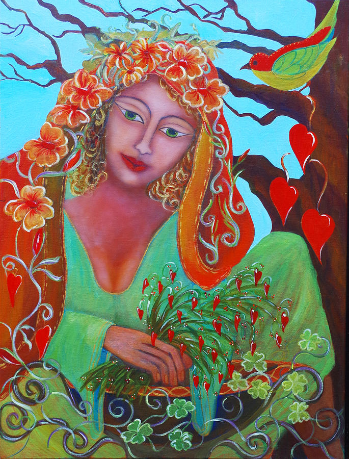 Goddess Painting - Medicine Woman by Donna Parker