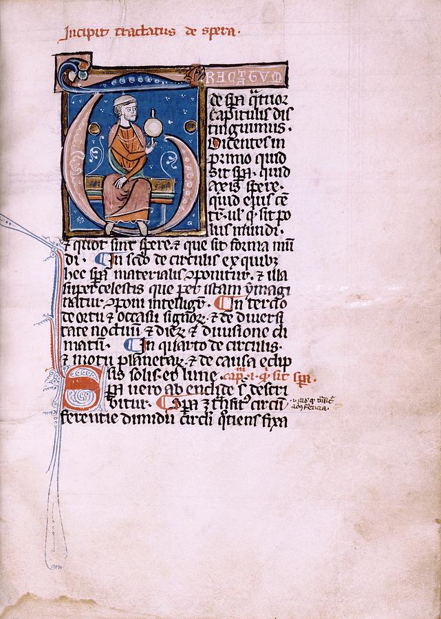Device Photograph - Medieval Astronomical Manuscript by Renaissance And Medieval Manuscripts Collection/new York Public Library