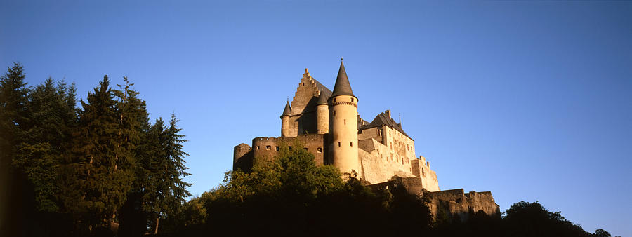 Medieval Castle Being Lit By The Evening Sun Photograph