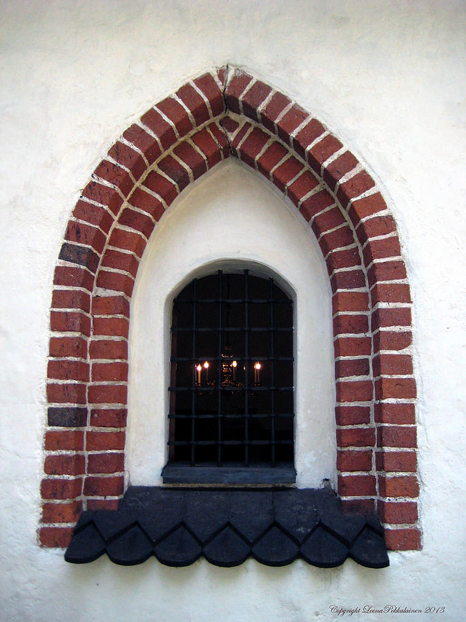 Church Photograph - Medieval Church Window by Leena Pekkalainen
