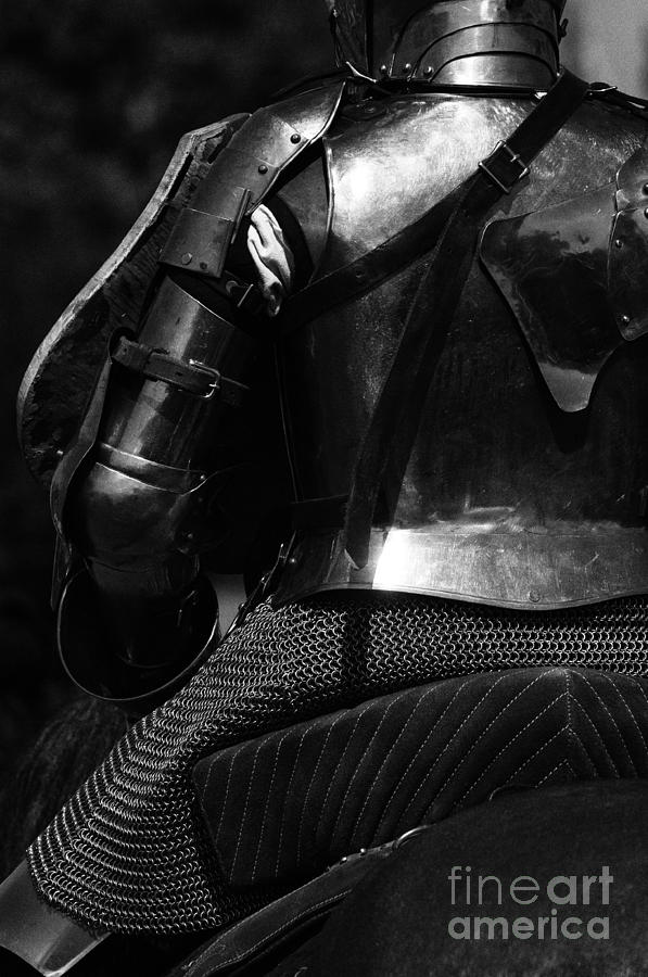 The Dark Knight Photograph - Medieval Dark Knight by Bob Christopher