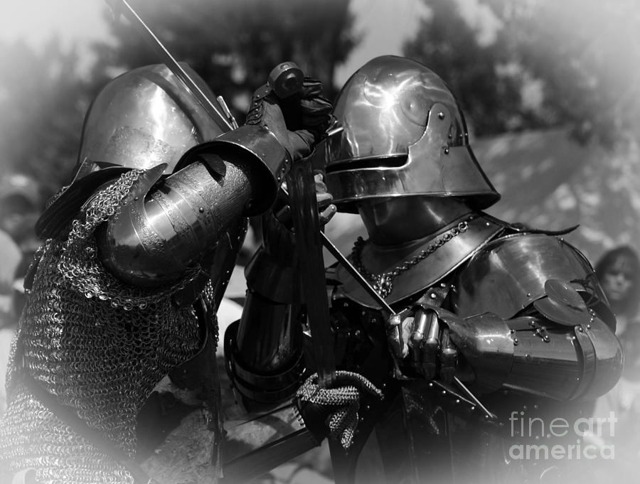 Medieval Faire Combatants Photograph by Vivian Christopher