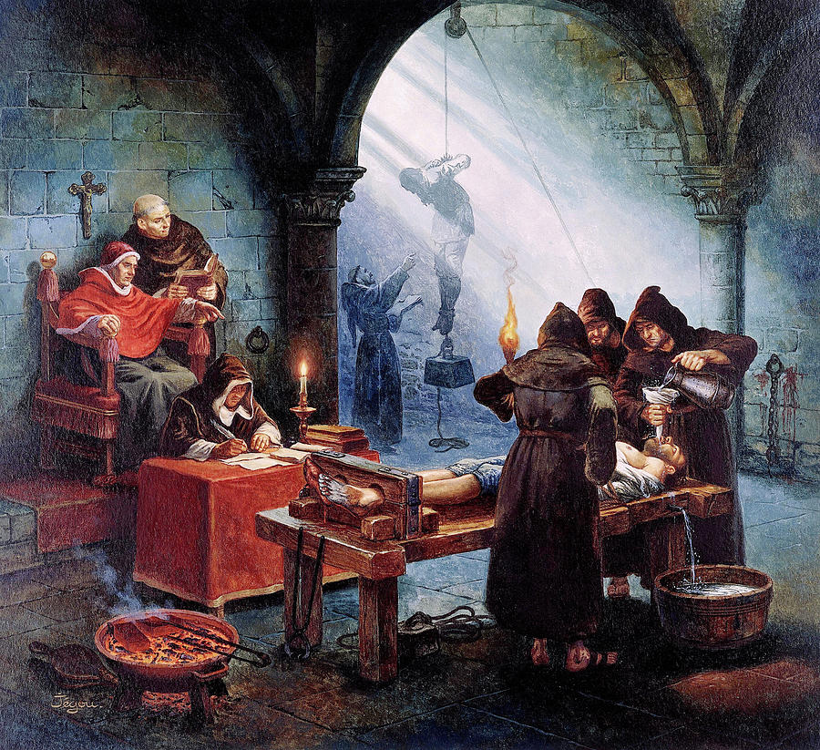 Medieval Inquisition Photograph by Christian Jegou Publiphoto Diffusion/ Science Photo Library