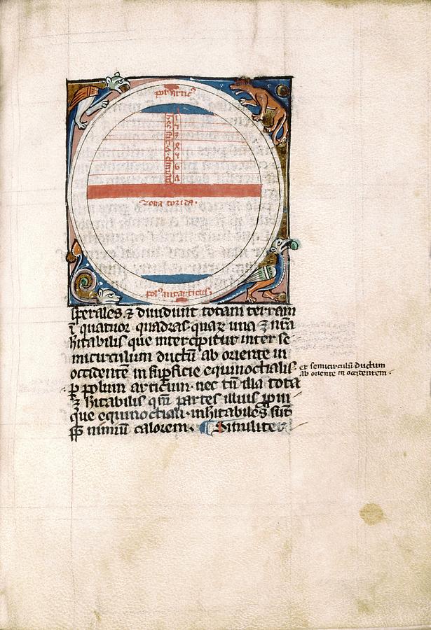 Medieval Meteorological Manuscript Photograph by Renaissance And Medieval Manuscripts Collection/new York Public Library