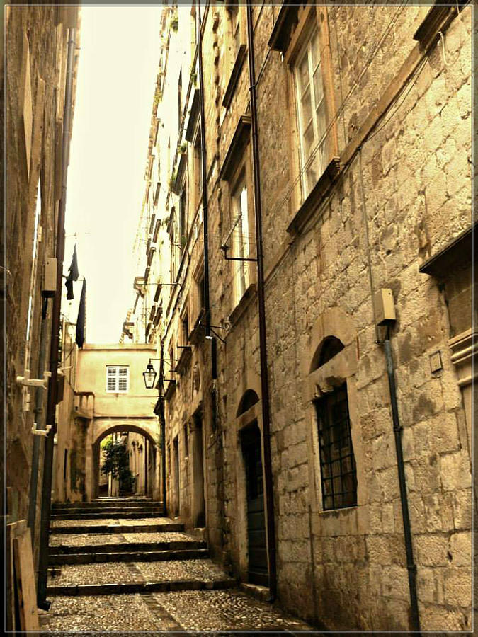 Medieval street Photograph by Rumiana Nikolova