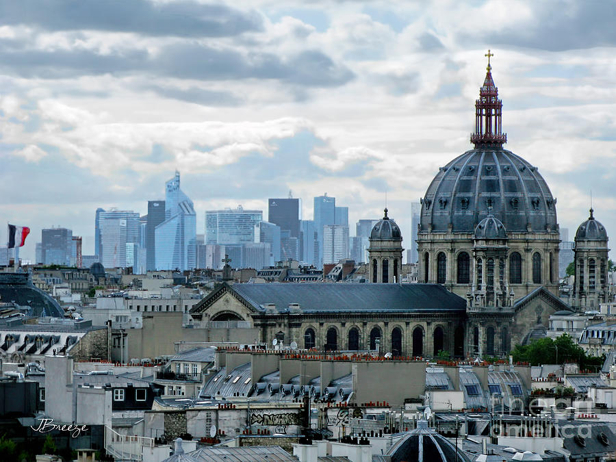Paris Photograph - Medieval vs Modern by Jennie Breeze