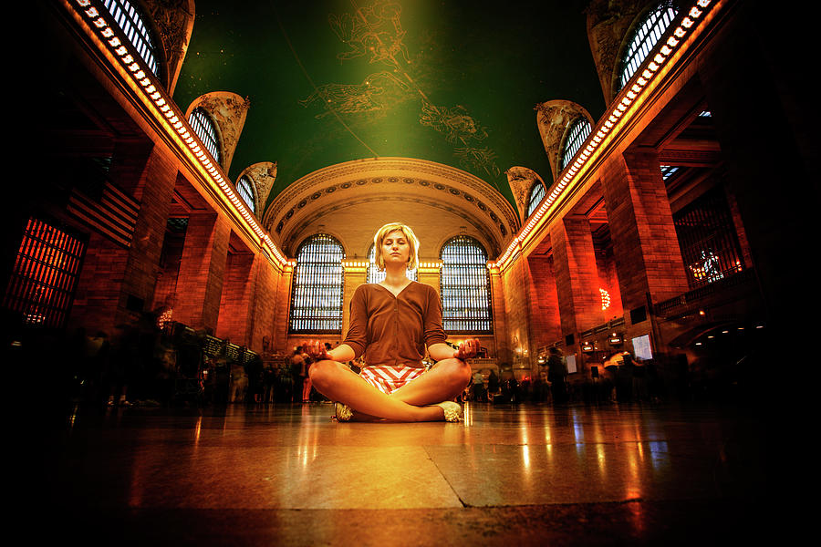 Meditating At Grand Central Terminal Photograph by Aleksandarnakic
