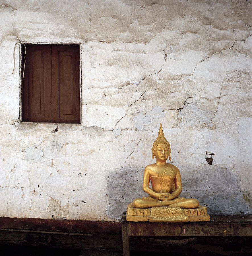 Meditation In Laos Photograph by Shaun Higson