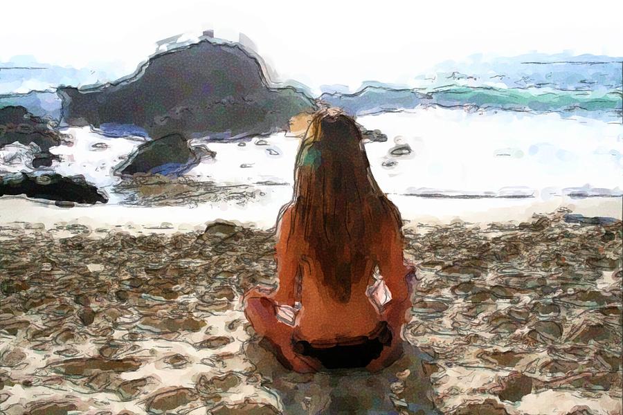 Meditation Digital Art by Katherine Erickson
