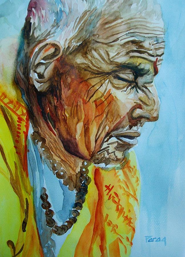 Meditation Painting by Parag Pendharkar