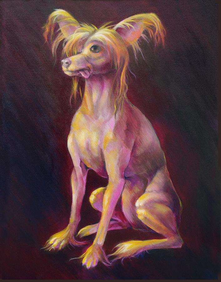 Dog Painting - Meditation by Vanessa Bates