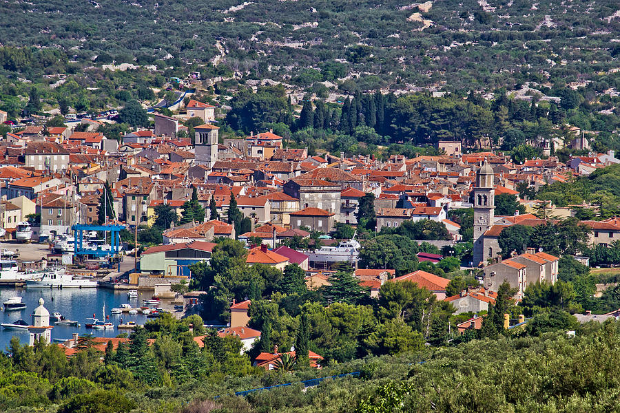 Mediterannean town of Cres Croatia Photograph by Brch Photography
