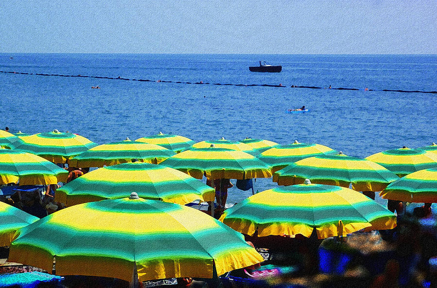 Mediterranean Beach At Amalfi Coast Italy  Photograph by Irina Sztukowski