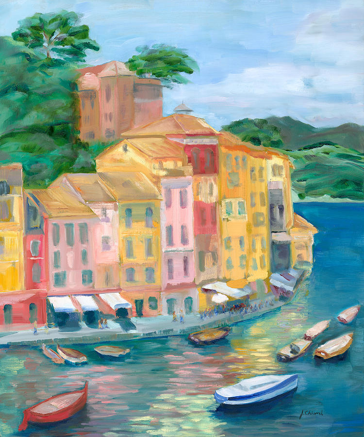Mediterranean Coast Painting by Joe Chicurel
