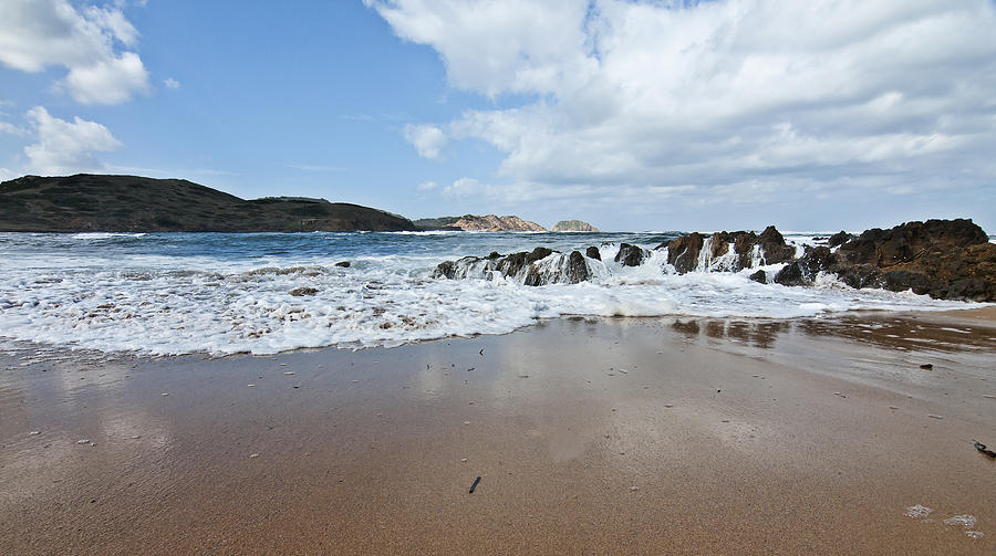 Nature Photograph - Sand beach in Menorca close up - Mediterranean dream by Pedro Cardona Llambias