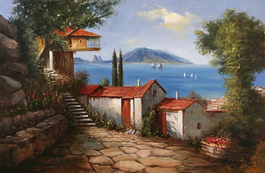 mediterranean landscape painting