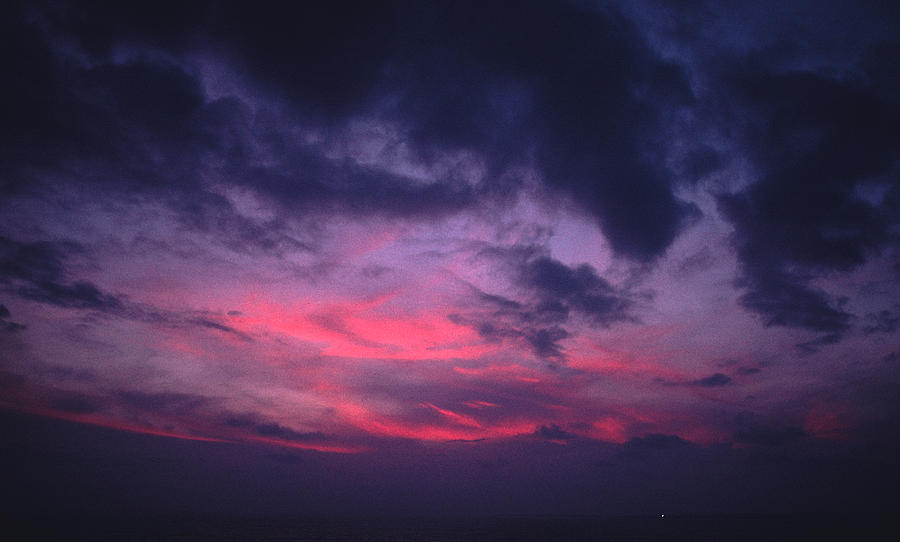 Pink Photograph - Mediterranean Sea Sunset by Tom Wurl