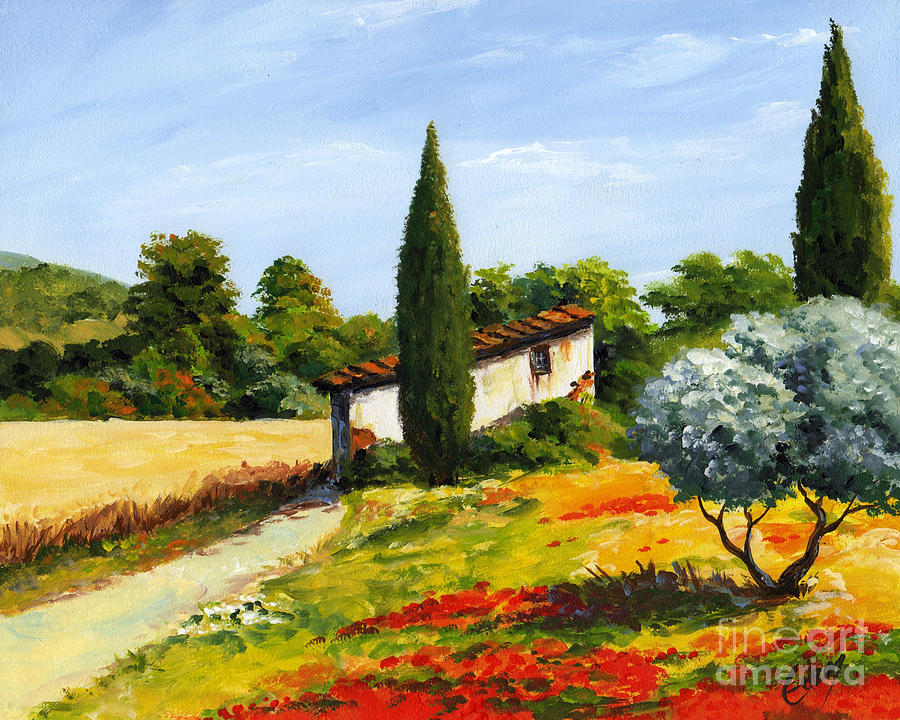 Mediterranean Summer Painting by Edit Voros - Fine Art America