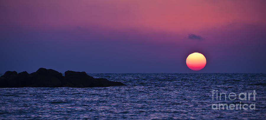 Mediterranean Sunset  Photograph by Judith Katz