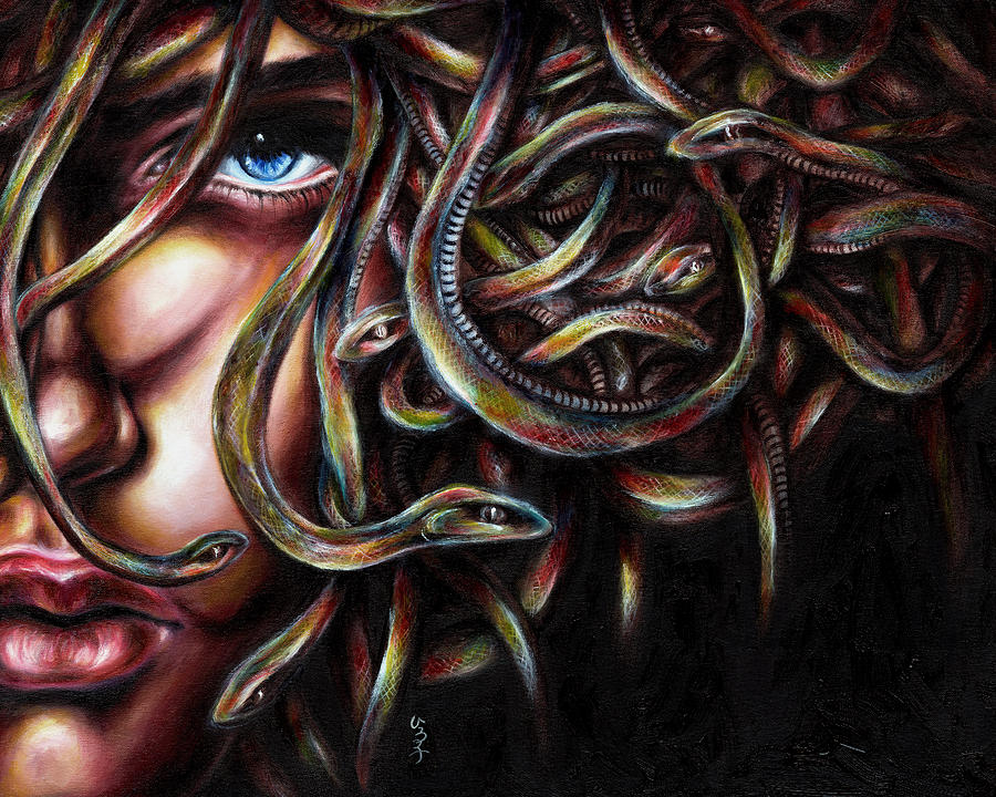 Medusa No. two Painting by Hiroko Sakai