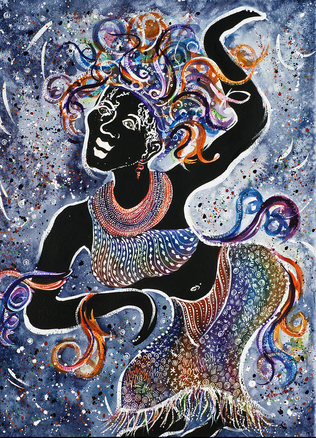 Medusas Dance Painting by Karen Ann