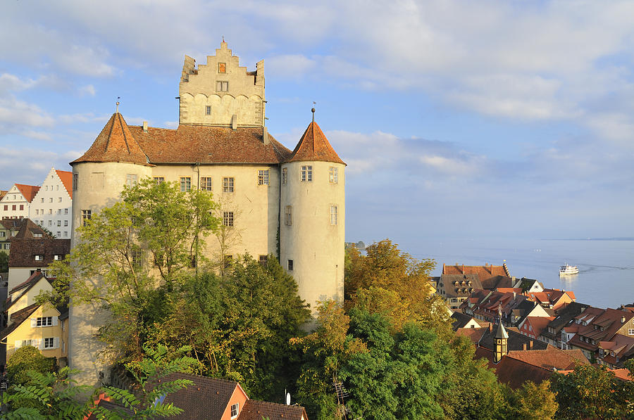 Castle Photograph - Meersburg Castle and Town Germany by Matthias Hauser