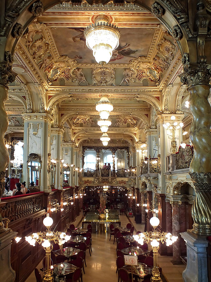 Meet Me for Coffee - New York Cafe - Budapest Photograph by Lucinda Walter