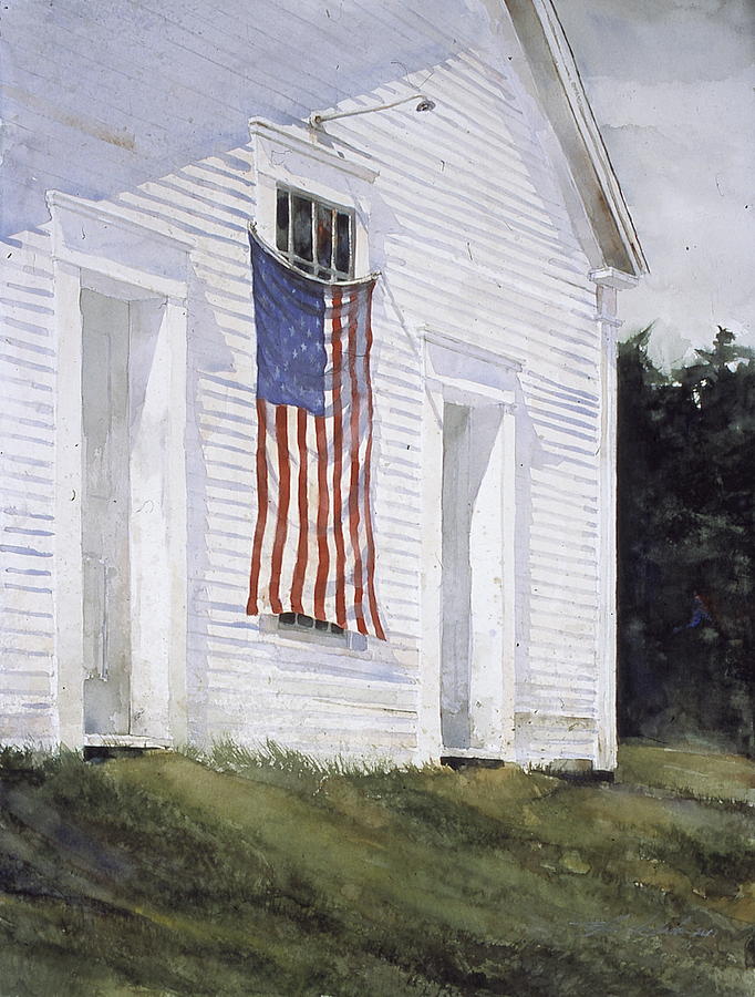 Winslow Homer Painting - Meeting House by Stephen Hodecker