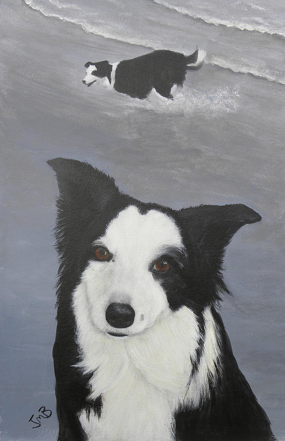 Dog Painting - Meg by Janice M Booth