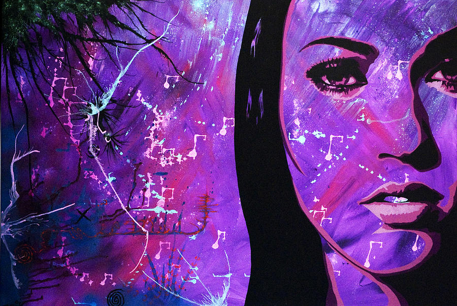 Megan Fox Painting by Bobby Zeik