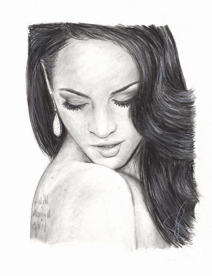 Megan Fox Drawing By Rosalinda Markle 